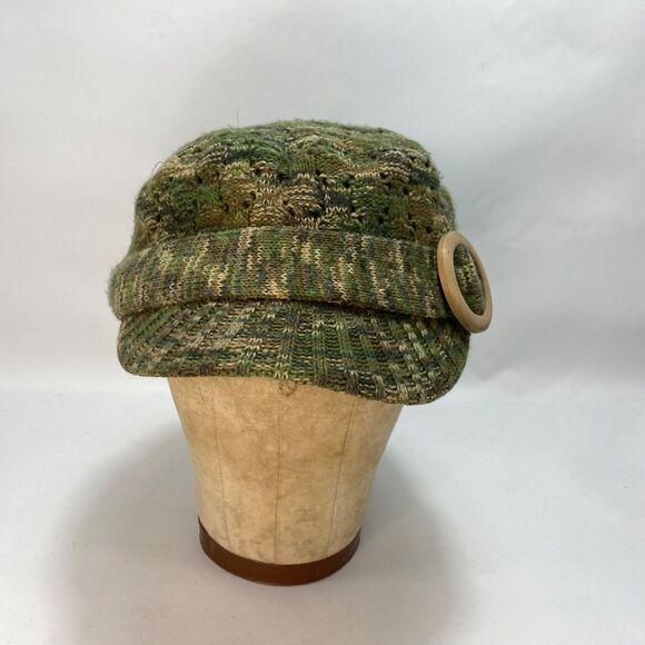 Scala Pronto Camouflage Knit Cap Hat Short Brim Fleece Lined Hip Hop Streetwear - Picture 2 of 9